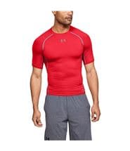 Under Armour HeatGear SS Compression Shirt Red