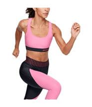 Under Armour Mid Crossback Sport Bra Lightpink