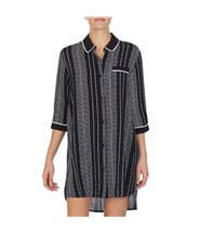 DKNY Color Theory Sleepshirt Black striped