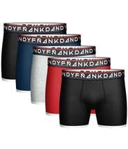 Frank Dandy 5-pack St Paul Bamboo Mix Boxers Grey/Red