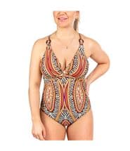 Missya Lucca Swimsuit Orange patterned