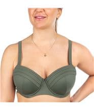 Femilet Bali Padded Underwired Bikini Bra Olive