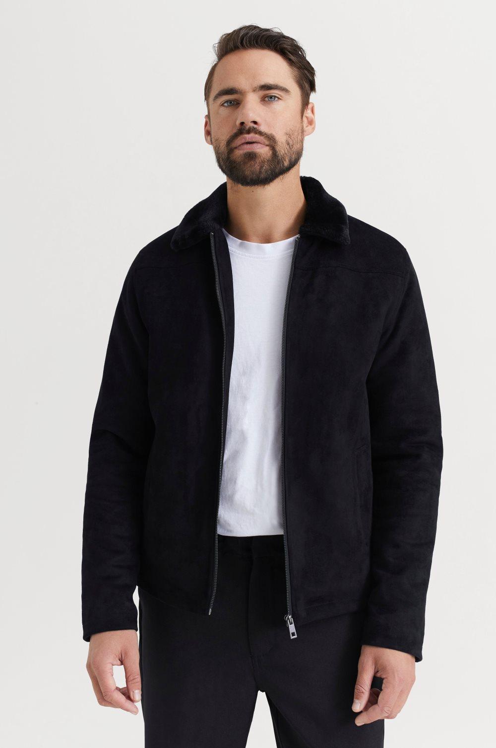 Jacka Teddy Fake Suede Jacket