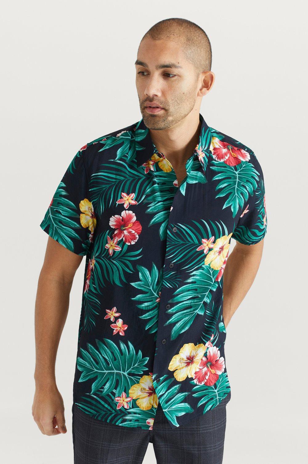 Skjorte Printed Short Sleeve Shirt