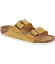 Birkenstock Arizona Suede Soft Footbed Yellow