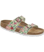 Birkenstock Sydney Soft Footbed Green Pattern