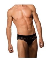 Doreanse Men Sexy Lace Briefs Black