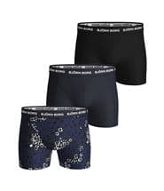 Björn Borg 3-pack Essential Shorts 213 Black/Blue