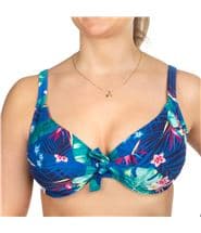 Panos Emporio Escape Electra Bikini Bra Blue Pattern