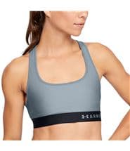 Under Armour Mid Crossback Sport Bra Grey/Blue