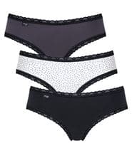 Sloggi 3-pack 24 7 Weekend Hipster Black/Grey