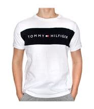 Tommy Hilfiger Original SS Crew Tee Logo Flag White