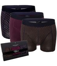 Topeco 3-pack Men Mixed Pack Regular Boxer Wine red