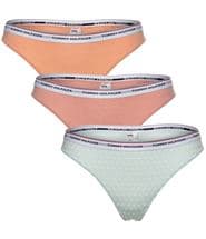 Tommy Hilfiger 3-pack Essentials Thong Mint/Pink