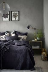 Sengeteppe Candice i vasket lin 260x260 cm