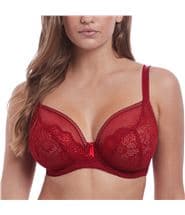 Freya Expression Underwire Plunge Bra Red