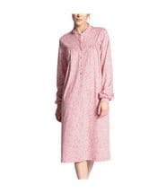 Calida Soft Cotton Nightdress Long Sleeve Pink Pattern