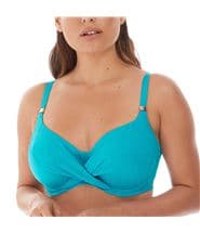 Fantasie Ottawa Uw Wrap Front Full Cup Bikini Top Turquoise