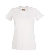 Fruit of the Loom Lady-Fit Performance T White