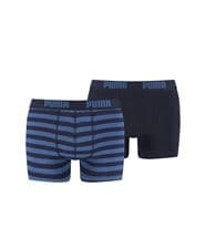 Puma 2-pack Stripe Boxer Blue