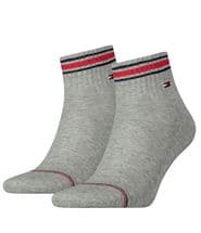 Tommy Hilfiger 2-pack Men Iconic Sports Quarter Sock Grey