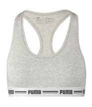 Puma Iconic Racer Back Bra Grey