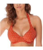 Freya Jewel Cove Banded Halter Bikini Top Orange