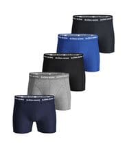 Björn Borg 5-pack Essential Shorts Solids Blue/Grey