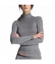 Calida True Confidence Polo Shirt Long Sleeve Grey