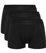 Resteröds 3-pack Lyocell Boxer Trunk Black