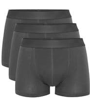 Resteröds 3-pack Lyocell Boxer Trunk Darkgrey