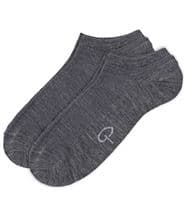 Pierre Robert 2-pack Wool Low Cut Socks Grey