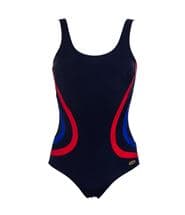 Damella Gloria Basic Chlorine Resistant Swimsuit Navy-2