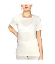 Damella Wool T-Shirt Ivory-2