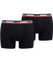 Levis 2-pack Sportswear Logo Base Boxer Black