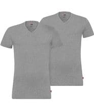 Levis 2-pack Base V-Neck T-shirt Grey