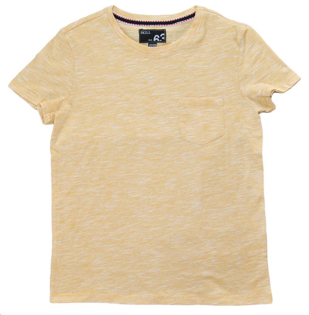 T-shirt med lomme, gul