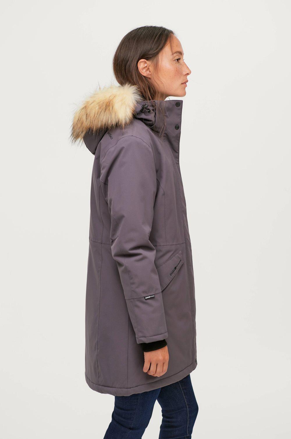 Parkas med avtagbar hette