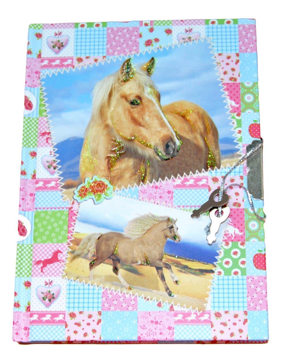 Dagbog med hest og lås