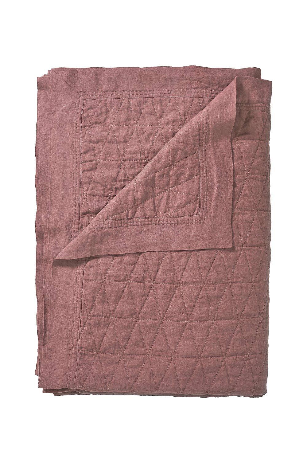 Sengetæppe Candice af vasket hør 180x260 cm