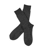 Topeco Men Wool Rib Socks Darkgrey