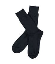 Topeco Men Wool Rib Socks Navy-2