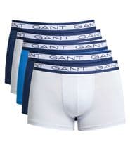 Gant 5-pack Basic Trunks Blue/White