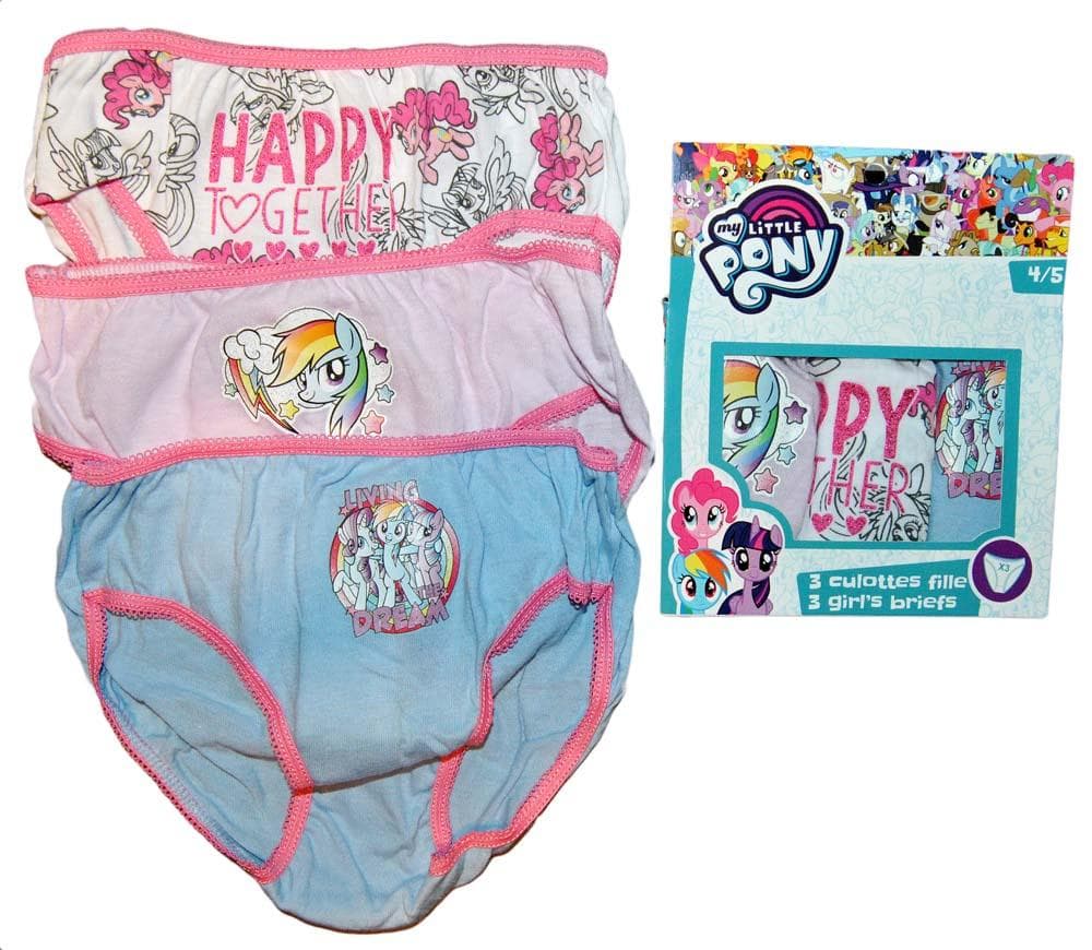 3 par trusser My Little Pony 4/5 år