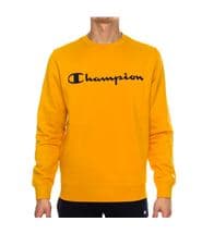 Champion Classics Men Crewneck Sweatshirt Mustard
