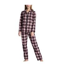 Calida Holiday Dreams Flannel Pyjama Red Pattern-2