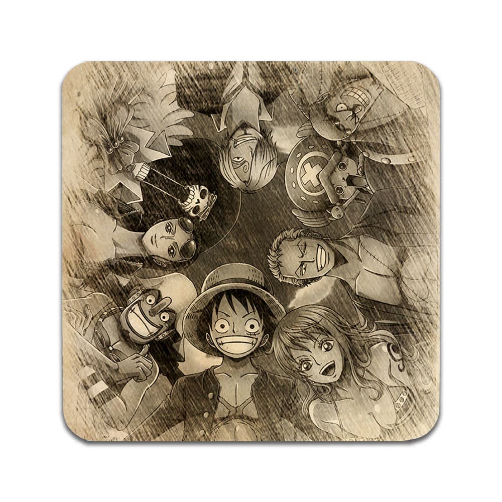 4 ST Manga One Piece Underlägg
