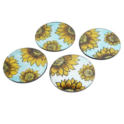 CGB Giftware Sunflower Coasters (Pack of 4)