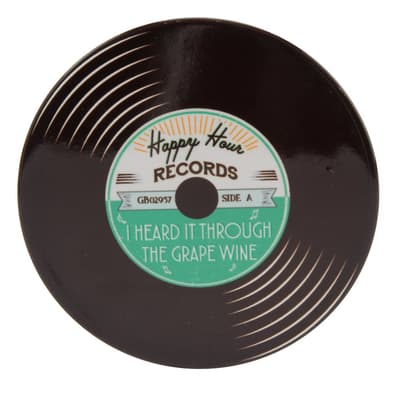 CGB Giftware I Heard It Through the Grape Record Coaster