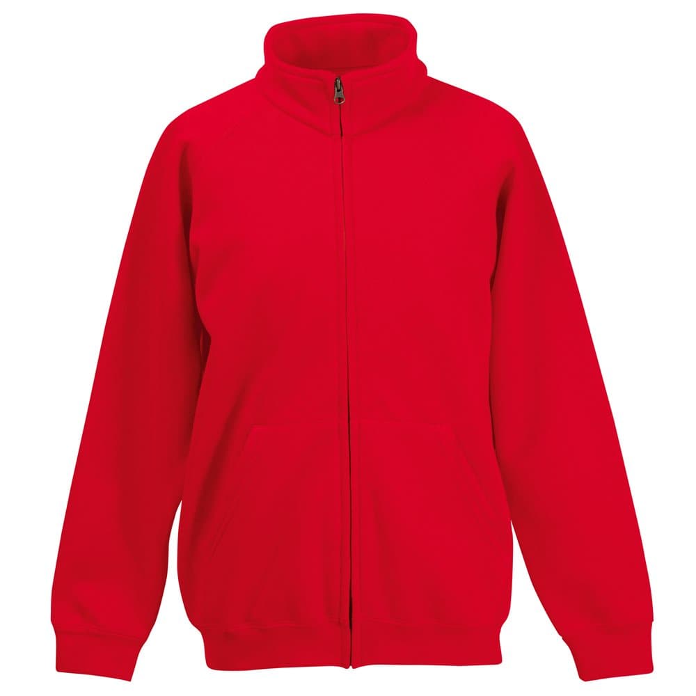 Fruit Of The Loom Childrens/Kids Unisex Poly-Cotton Sweat Jacket